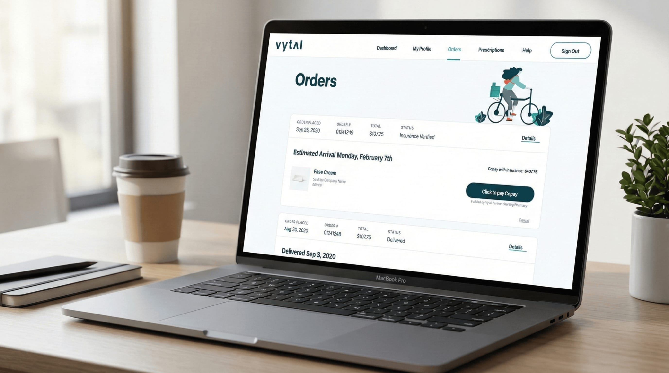 Vytal – Healthcare E-commerce & Prescription Dashboard