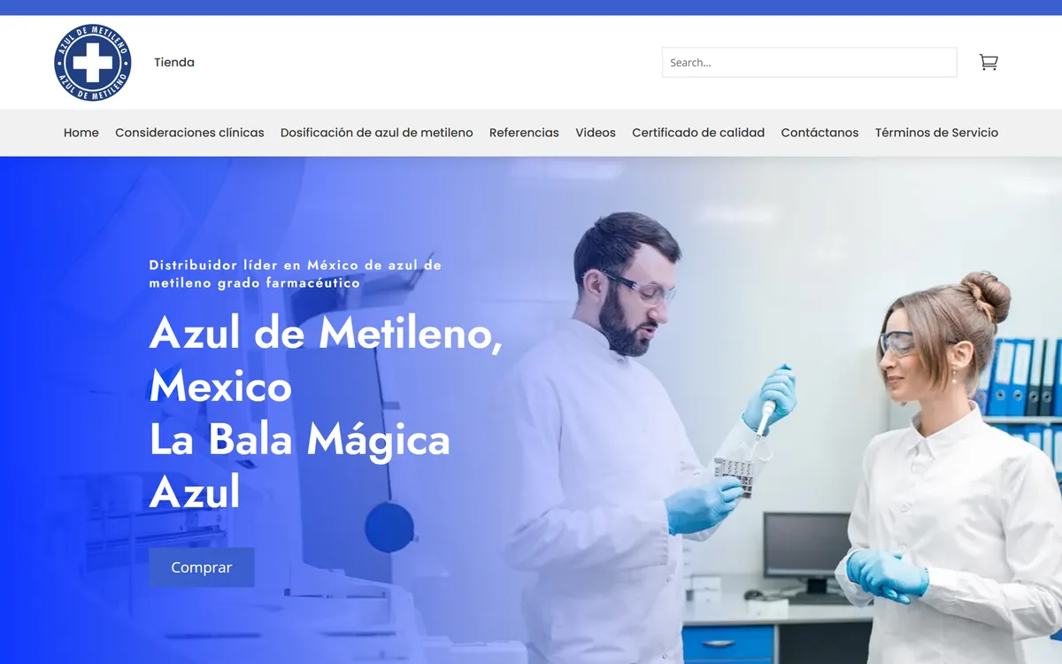 Azul de Metileno México – Pharma-Grade E-commerce