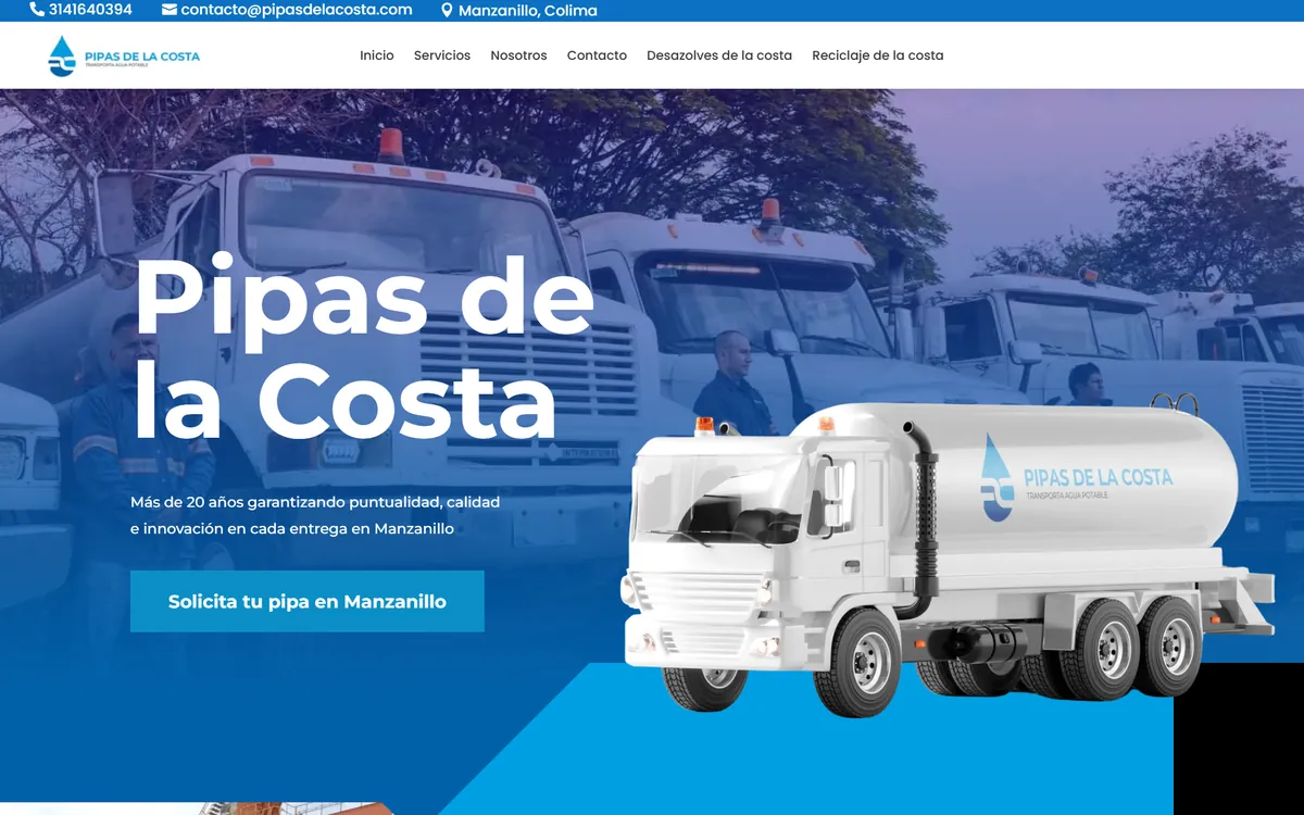 Pipas de la Costa website