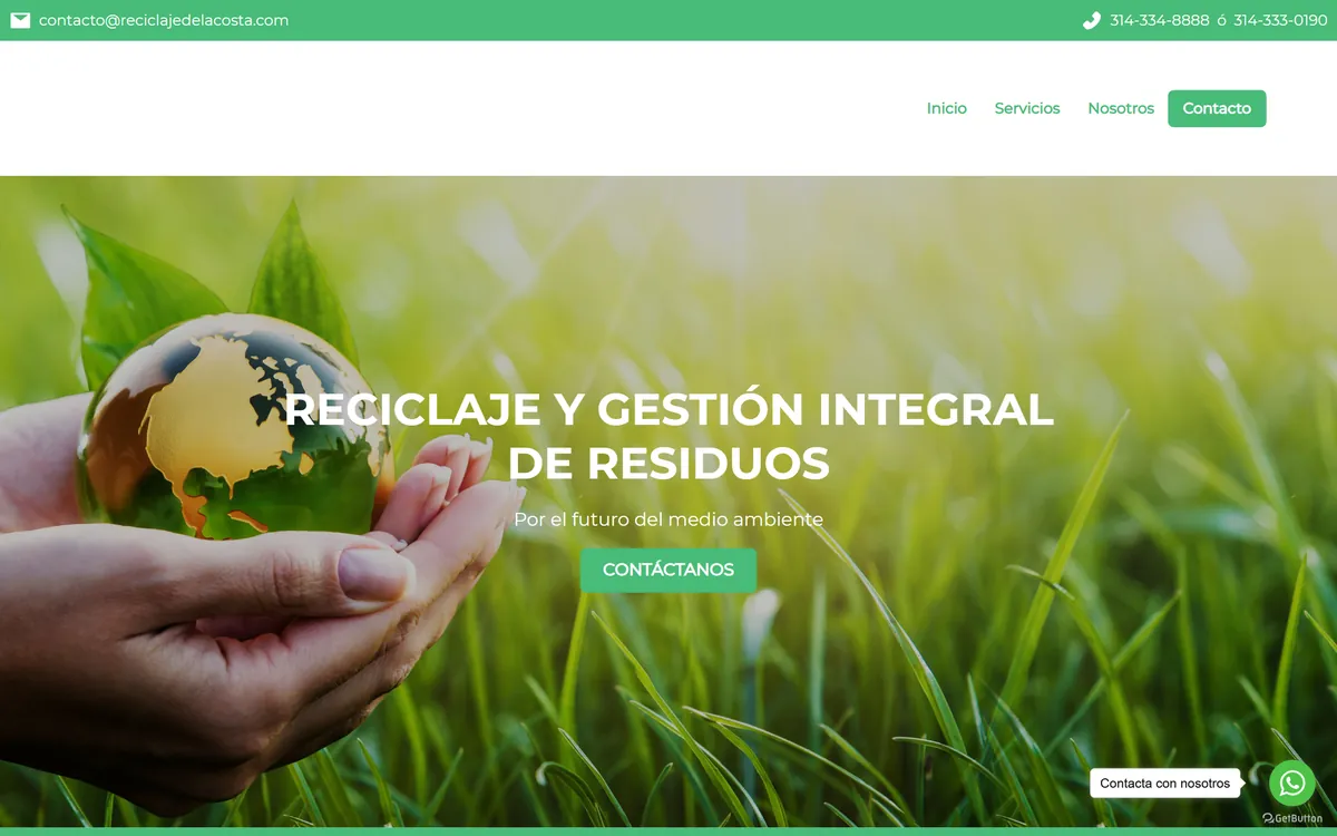 Reciclaje de la Costa website